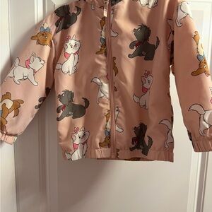 H&M Pink Cat Print Kids Raincoat